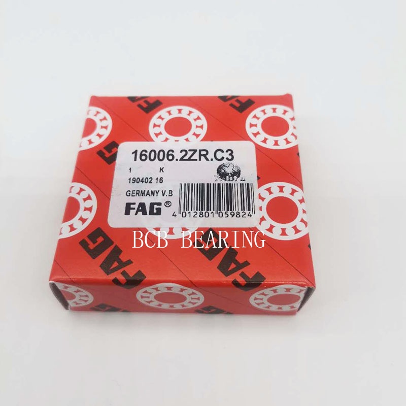 Original Germany FAG Brand Deep groove ball bearing 16006.2ZR.C3 30x55x9MM